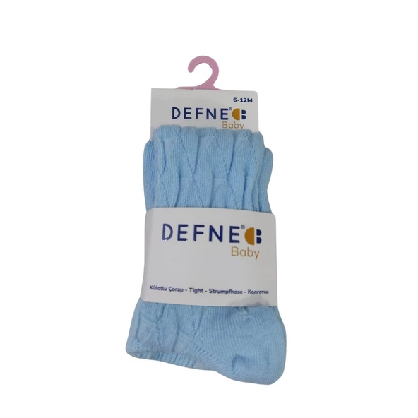 DEFNE DÜZ RENK KIZ BEBEK KİLOTLU ÇORAP - 5