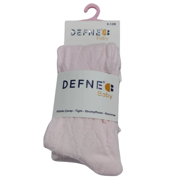DEFNE DÜZ RENK KIZ BEBEK KİLOTLU ÇORAP
