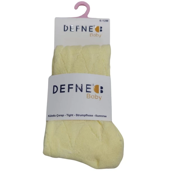 DEFNE DÜZ RENK KIZ BEBEK KİLOTLU ÇORAP - 2