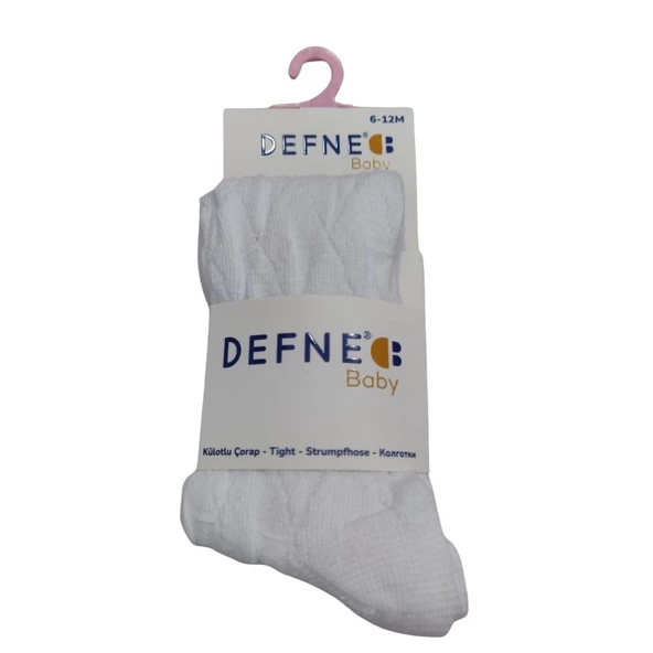 DEFNE DÜZ RENK KIZ BEBEK KİLOTLU ÇORAP - 6