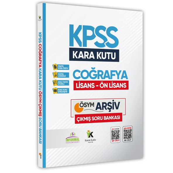 KPSS Lisans/Önlisans Coğrafyanın Kara Kutusu K.Ö Dijital Çözümlü Soru Bankası