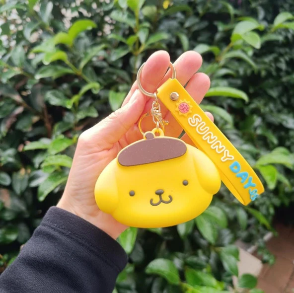 Anahtarlık Para Cüzdan Silikon Sevimli Ayı Araba Çanta Süsü Karakter Çocuk - 2