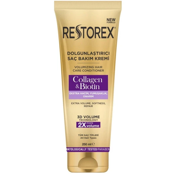 Restorex Collagen Ve Biotin Dolgunlaştırıcı Saç Bakım Kremi 250 ml