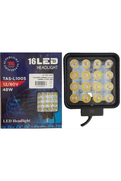 ÇALISMA LAMBASI 16 LED LAMBA 12/80V 48W (NS)