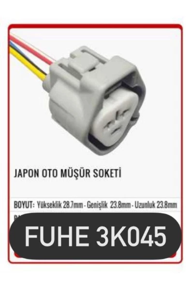 Fhe 3k045 3 Pin Oto Elektrik Tesisat Soketi