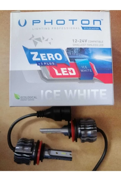 Zero H11 +3 Plus Fansız Led 12volt-24volt Zr3729 Ice White Fansız Uyumlu