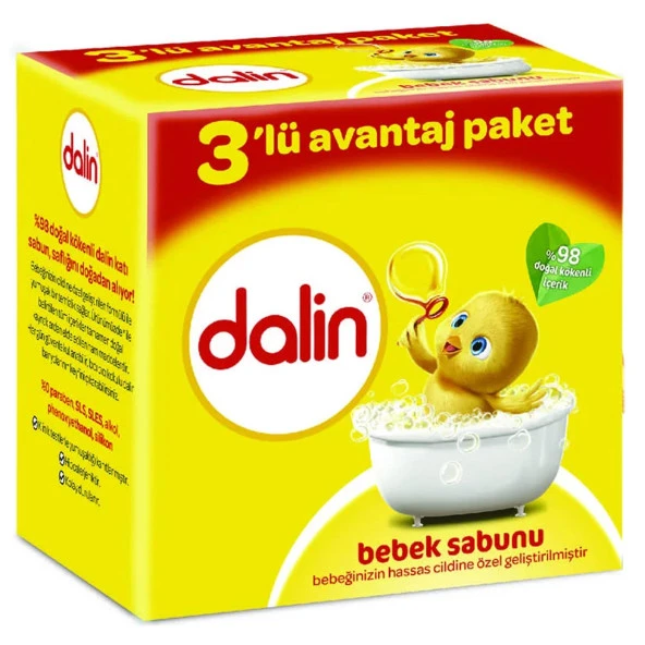 Dalin 100 gr 3 lü Avantaj Paket Bebek Sabunu