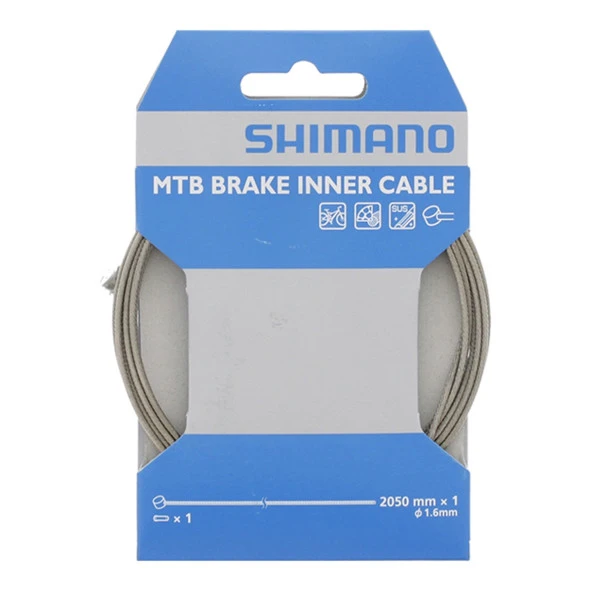 Shimano Fren İç Kablo MTB Paslanmaz Çelik 1.6x2050mm