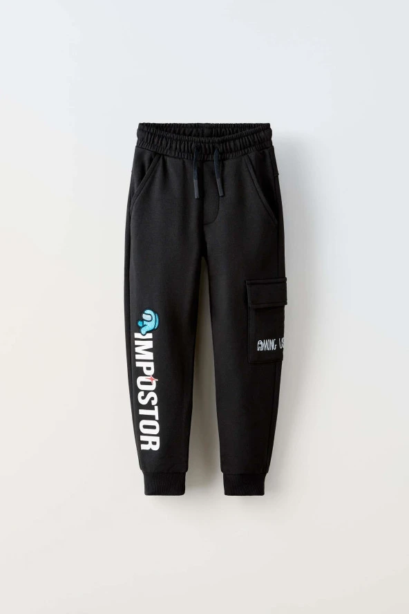 ERKEK ÇOCUK IMPOSTER KAPŞONLU PAMUK EŞOFMAN TAKIMI - Resim 5