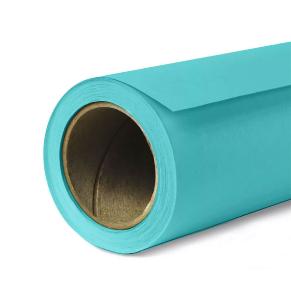 Gdx Seyyar Kağıt Sonsuz Stüdyo Fon Perde (Turquoise) 2.70x11 Metre - 4