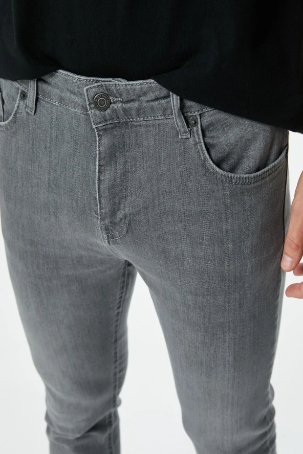 Erkek Antrasit Jeans - Resim 5