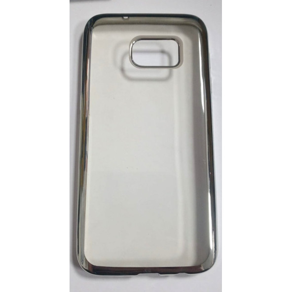 Samsung S7 Gümüş Şeffaf Yumuşak Kılıf ürün görseli 1