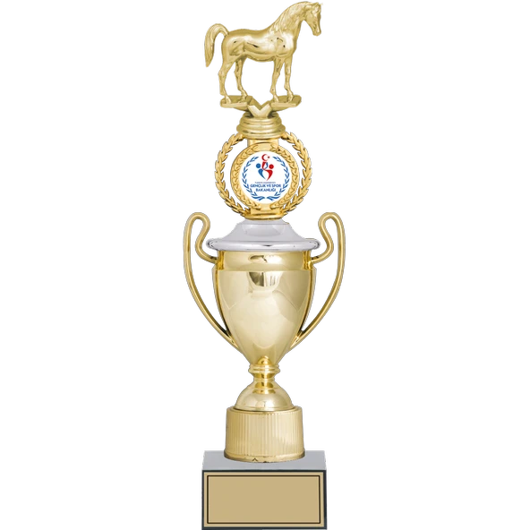 ODAK KUPA - Figürlü Kupalar - At Figürlü Kupalar FG-037 B - 41 cm