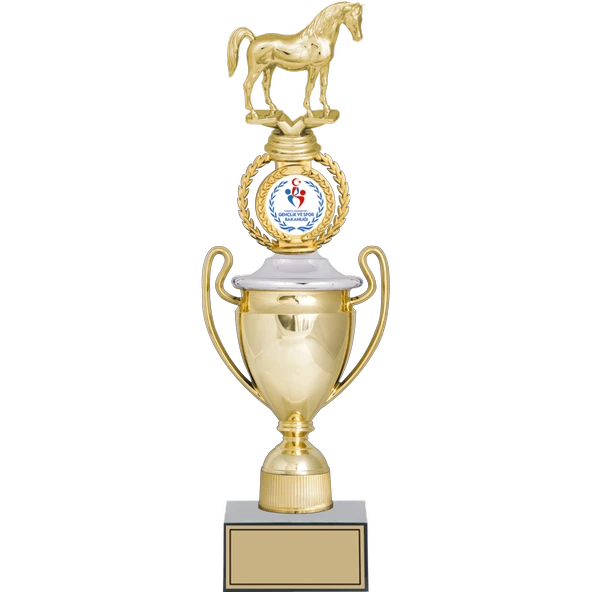 ODAK KUPA - Figürlü Kupalar - At Figürlü Kupalar FG-037 C - 40 cm