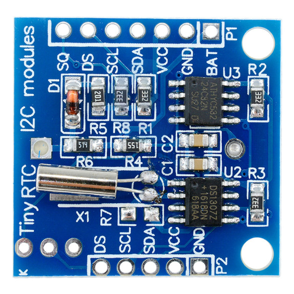 DS1307 RTC IIC Zaman Modül  Gerçek Zaman Saat I2C 24C32 Eeprom Saniye Dakika Saat Gün Ay Yıl Tarih Hesaplayıcı - 4