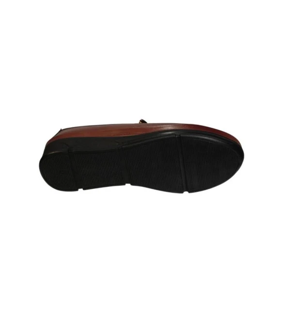 YAZKIŞ KADIN Siyah Taba Cilt Üzeri Lastikli 37-41 Numara Comfort Taban Anne Ayakkabısı - Resim 9