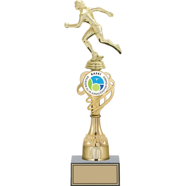 ODAK KUPA - Figürlü Kupalar - Atletizm Kadın Figürlü Kupalar FG-033 C - 38 cm