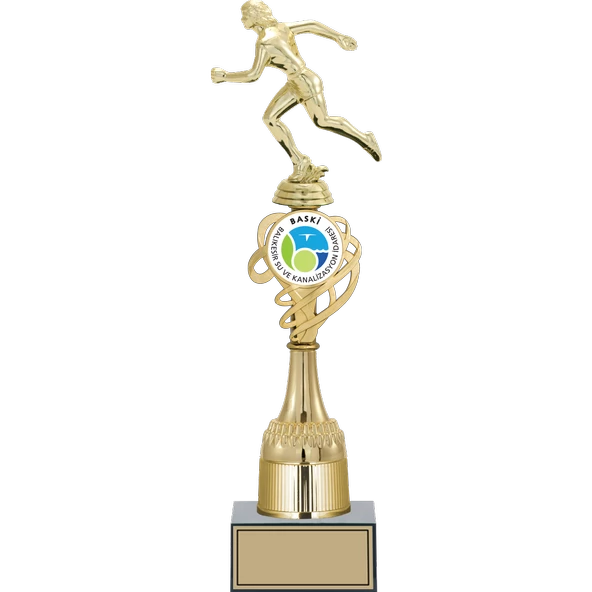 ODAK KUPA - Figürlü Kupalar - Atletizm Kadın Figürlü Kupalar FG-033 B - 41 cm