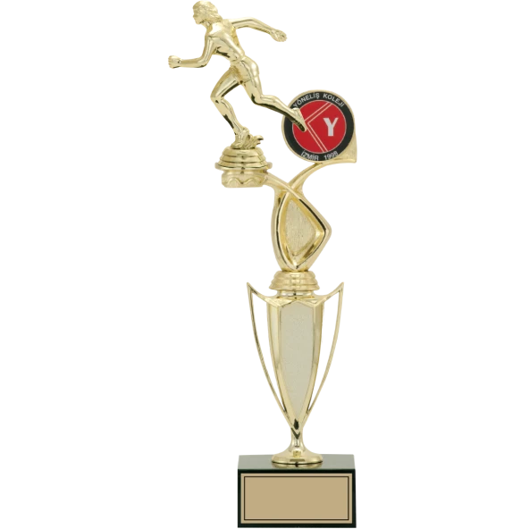 ODAK KUPA - Figürlü Kupalar - Atletizm Kadın Figürlü Kupalar FG-043 B - 43 cm