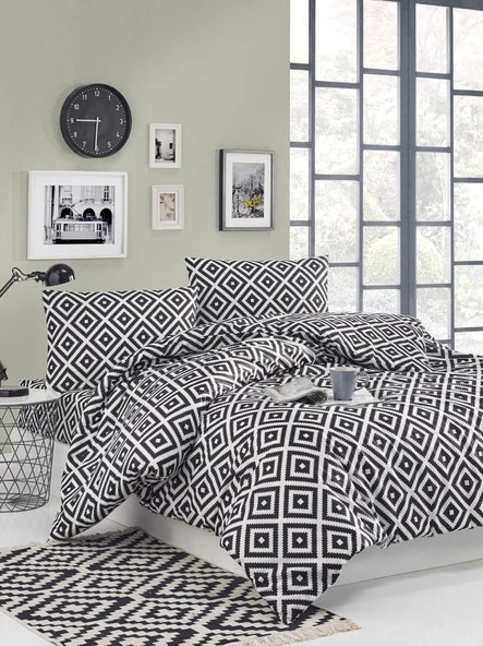 NTK8 %100 Pamuklu Tek Kişilik Çift Taraflı Nevresim Takımı - 5