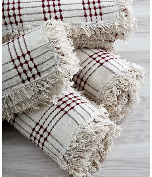 3538 %100 Pamuklu Buldan Işi  Çekyat Örtüsü 180*220 Cm (3538) - 11