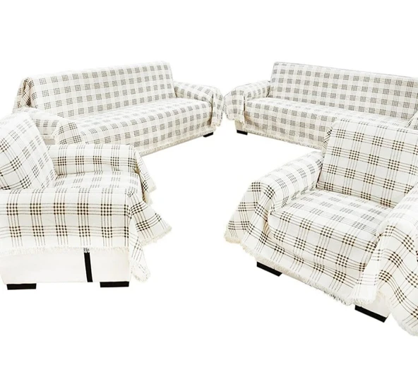 220-3 %100 Pamuklu Buldan Işi  Çekyat Örtüsü 90 x 220 cm - Resim 7