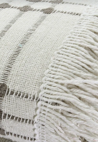 220-3 %100 Pamuklu Buldan Işi  Çekyat Örtüsü 90 x 220 cm - Resim 6