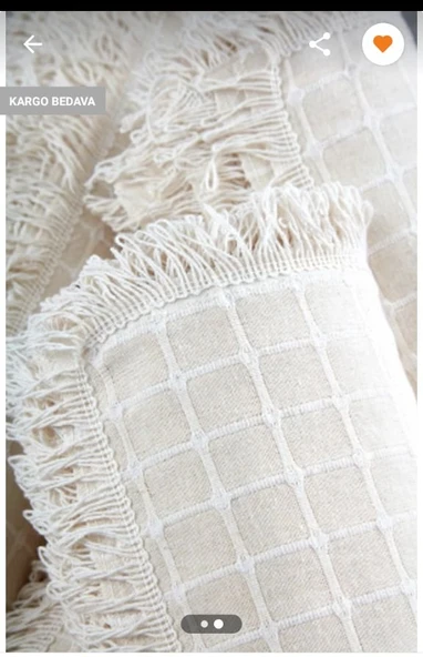 2726 %100 Pamuklu  Buldan Işi Koltuk Örtüsü 180x220 Cm - Resim 8