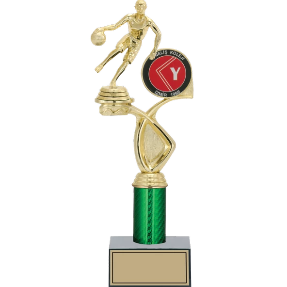 ODAK KUPA - Figürlü Kupalar - Basketbol Kadın Figürlü Kupalar FG-018 C - 34 cm