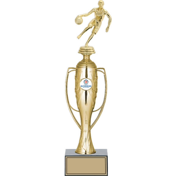 ODAK KUPA - Figürlü Kupalar - Basketbol Kadın Figürlü Kupalar FG-026 C - 38 cm