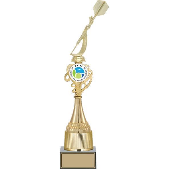 ODAK KUPA - Figürlü Kupalar - Dart Figürlü Kupalar FG-036 A - 46 cm