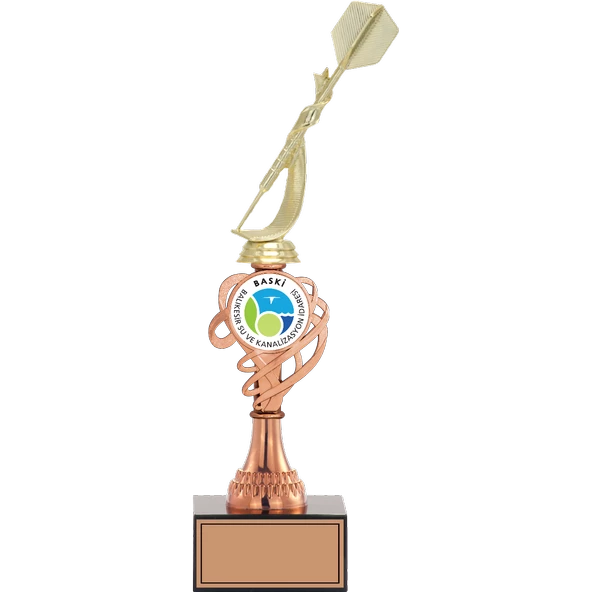 ODAK KUPA - Figürlü Kupalar - Dart Figürlü Kupalar FG-034 C - 37 cm