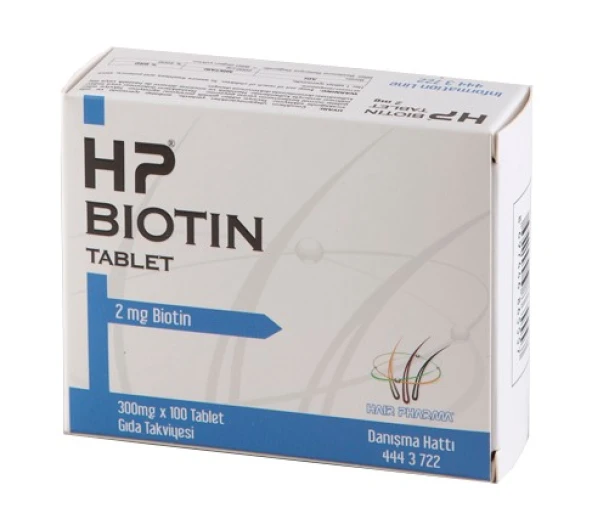 HP Biotin 2 mg 100 Tablet