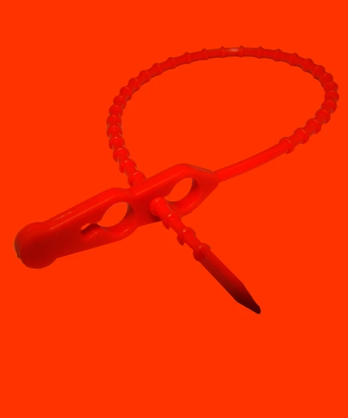 Boncuk Çift Kilitli Kablo Bağı Plastik Kelepçe 3.5X235 100 Adet Kırmızı ürün görseli 1