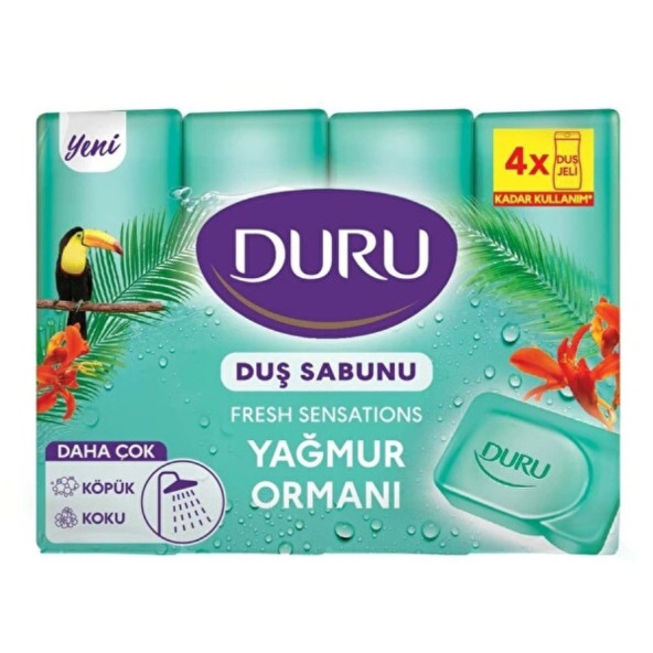 Duru Fresh Sensations Yağmur Ormanı Duş Sabunu 4X150 g