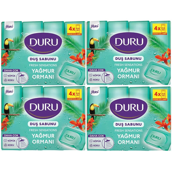 Duru Fresh Sensations Yağmur Ormanı Duş Sabunu 4X600 g