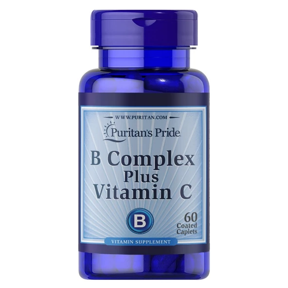 Puritans Pride B Complex Plus Vitamin C 500 Mg 60 Tablet