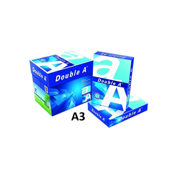 Double A A3 Fotokopi Kağıdı 80gr 5 Paket (1 Koli) (2500 Adet)