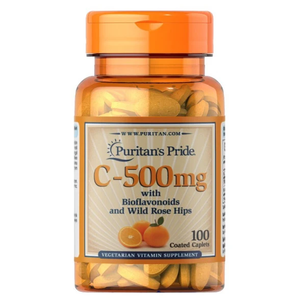 Puritans Pride Vitamin C-500 Mg 100 Tablet