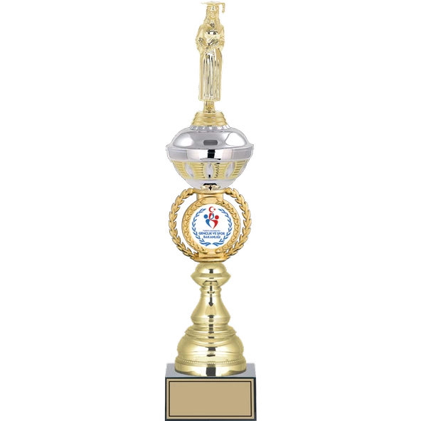 ODAK KUPA - Figürlü Kupalar - Mezuniyet Kadın Figürlü Kupalar FG-066 B - 47 cm