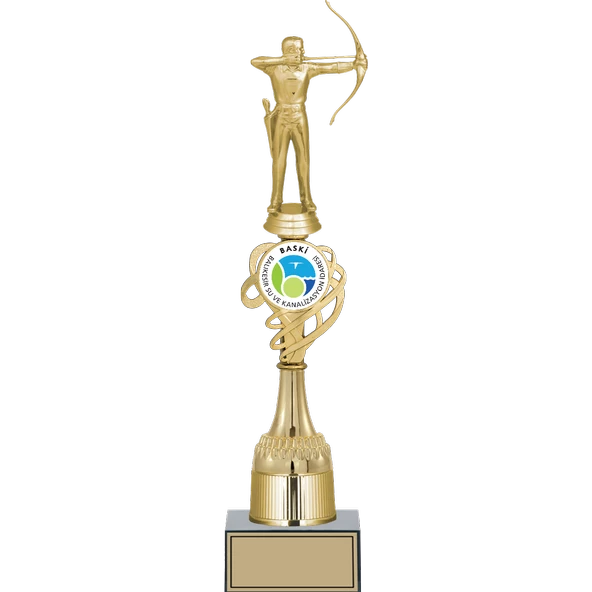 ODAK KUPA - Figürlü Kupalar - Okçu Figürlü Kupalar FG-033 B - 41 cm