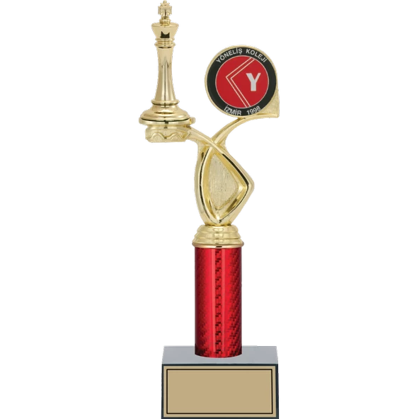 ODAK KUPA - Figürlü Kupalar - Satranç Figürlü Kupalar FG-016 B - 34 cm