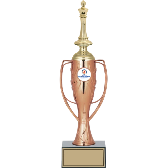 ODAK KUPA - Figürlü Kupalar - Satranç Figürlü Kupalar FG-025 C - 34 cm