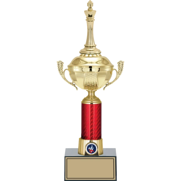 ODAK KUPA - Figürlü Kupalar - Satranç Figürlü Kupalar FG-054 C - 37 cm
