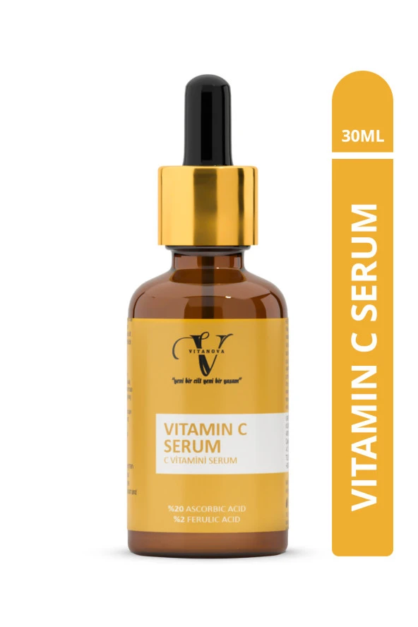 Vitanova Leke Karşıtı Cilt Aydınlatıcı C Vitamini Serum 30 ml ( 20 C vitamini - 2 Ferulic Acid)
