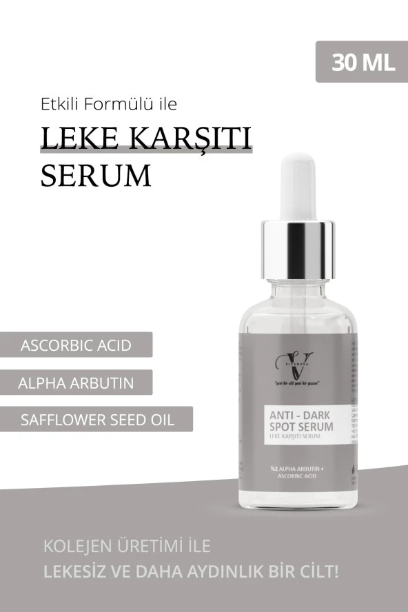 Vitanova Leke Karşıtı Cilt Tonu Eşitleyici Cilt Bakım Serumu Ascorbıc Acıd Arbutin 2 30 ml - 3