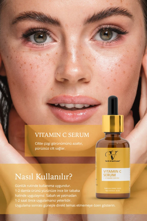 Vitanova 2 li Cilt Bakım Seti AHA+BHA Peeling Serum + Vitamin C Serum - 4
