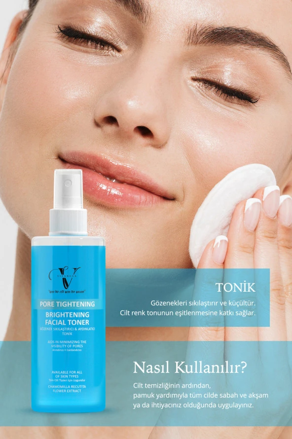 Vitanova 3 lü Cilt Bakım Seti Yüz Temizleme Jeli + Tonik + Vitamin C Serum - 4