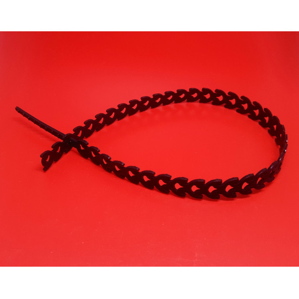 Esnek Kablo Bağı Plastik Kelepçe 10X300 mm 50 Adet Siyah - 2