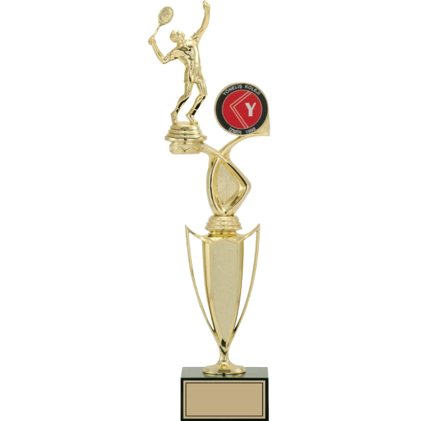 ODAK KUPA - Figürlü Kupalar - Tenis Erkek Figürlü Kupalar FG-043 A - 46 cm